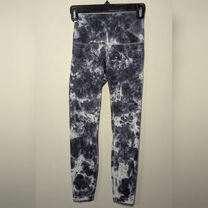 Lululemon Wunder Under High-Rise Tight 25" Marble Dye Classic Navy Womens Size 2